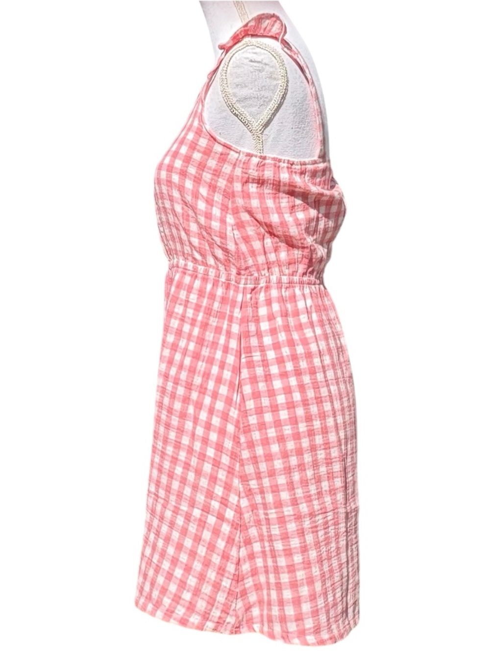 Gap Kids Girl's Cotton Pink & White‎ Gingham Sundress Size XL (14/16) NWOT - Picture 9 of 16